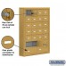 Salsbury Cell Phone Storage Locker - 7 Door High Unit (5 Inch Deep Compartments) - 20 A Doors and 4 B Doors - Gold - Surface Mounted - Master Keyed Locks